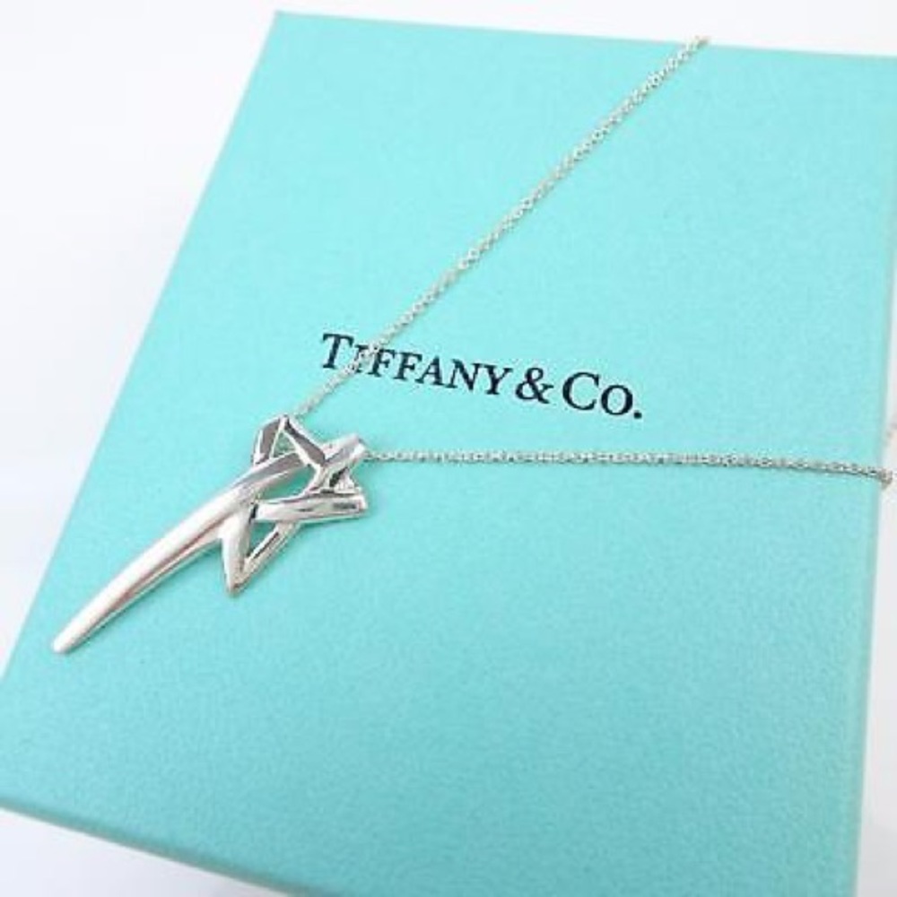Tiffany & Co RARE Silver Picasso Star Necklace